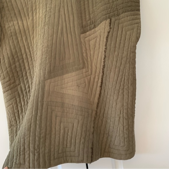 Kiss of the Wolf Vest Textile Art To Wear Jacket Coat Quilted Silk Lagenlook OS - Picture 6 of 10